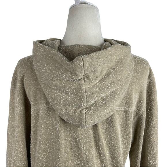 John Elliott Hooded Villain Slim Fit Sweatshirt in Sand Speckled Size 2 Medium - Picture 8 of 13